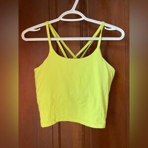 Logilates women's small yellow athletic sports bra